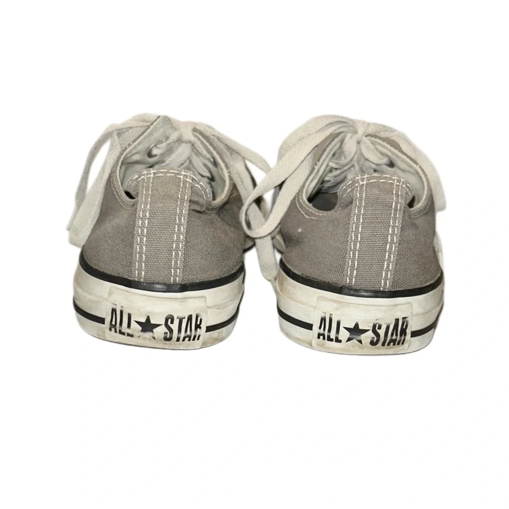 CONVERSE ALL STAR Women's Grey and White Low Top Sneakers Size 9